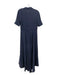 Equipment Size XS Navy Blue Silk Wrap Short Sleeve Maxi Dress Navy Blue / XS