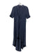 Equipment Size XS Navy Blue Silk Wrap Short Sleeve Maxi Dress Navy Blue / XS