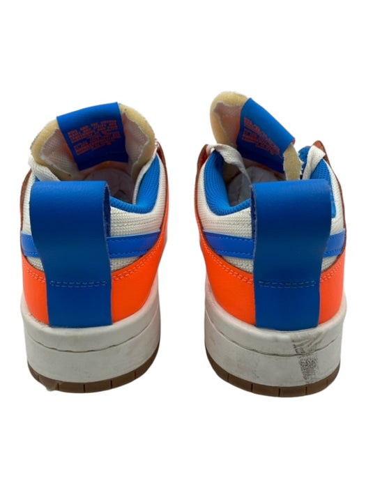 Nike Shoe Size 7 White, Orange, Blue Synthetic Lace Up color block Sneakers White, Orange, Blue / 7