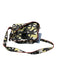 Kenzo Yellow, Black, Red Vegan Leather Turnlock Graffiti Flap shoulder bag Bag Yellow, Black, Red / S