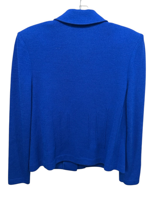 St John Collection Size 2 Cobalt Blue Wool Blend Knit pintuck waist Skirt Set Cobalt Blue / 2