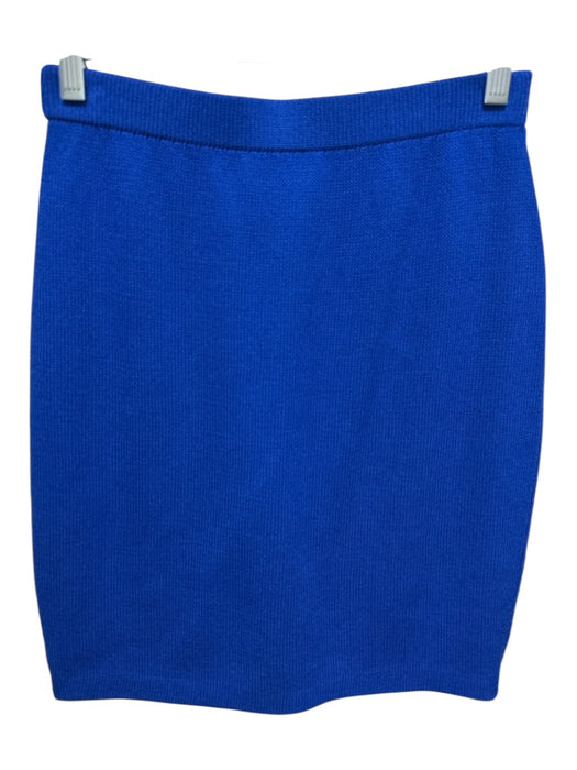 St John Collection Size 2 Cobalt Blue Wool Blend Knit pintuck waist Skirt Set Cobalt Blue / 2
