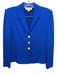 St John Collection Size 2 Cobalt Blue Wool Blend Knit pintuck waist Skirt Set Cobalt Blue / 2