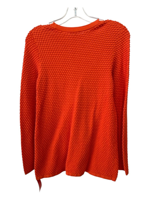 COS Size XS Orange Cotton Textured Long Sleeve Top Orange / XS