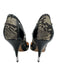 Casadei Shoe Size 37 Black & Beige Patent Leather Embossed Snake Print Pumps Black & Beige / 37