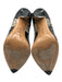 Casadei Shoe Size 37 Black & Beige Patent Leather Embossed Snake Print Pumps Black & Beige / 37