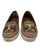 Salvatore Ferragamo Shoe Size 7 Taupe Beige & White Suede Loafer Slip On Flats Taupe Beige & White / 7
