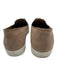 Salvatore Ferragamo Shoe Size 7 Taupe Beige & White Suede Loafer Slip On Flats Taupe Beige & White / 7