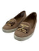 Salvatore Ferragamo Shoe Size 7 Taupe Beige & White Suede Loafer Slip On Flats Taupe Beige & White / 7