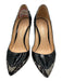 Casadei Shoe Size 37 Black & Beige Patent Leather Embossed Snake Print Pumps Black & Beige / 37