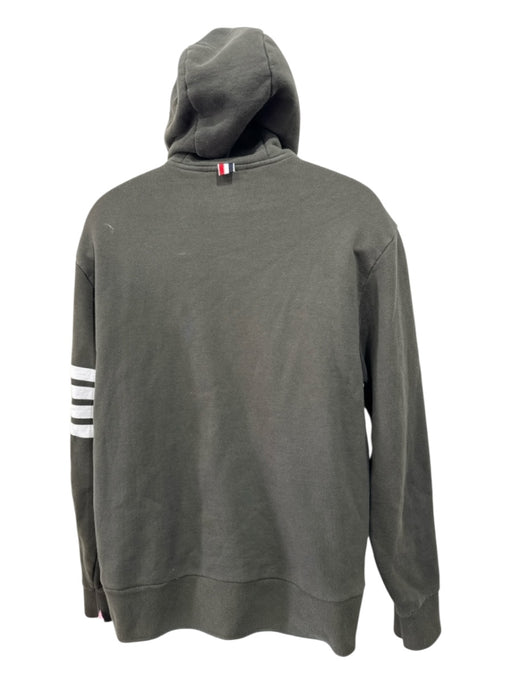 Thom Browne AS IS Size 5 Green Cotton Solid Hoodie Men's Jacket Green / 5