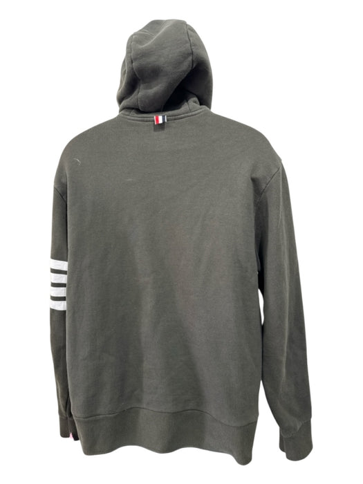 Thom Browne AS IS Size 5 Green Cotton Solid Hoodie Men's Jacket Green / 5