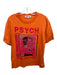 MCQ Size M Orange Cotton Solid T shirt Crew Men's Short Sleeve Orange / M