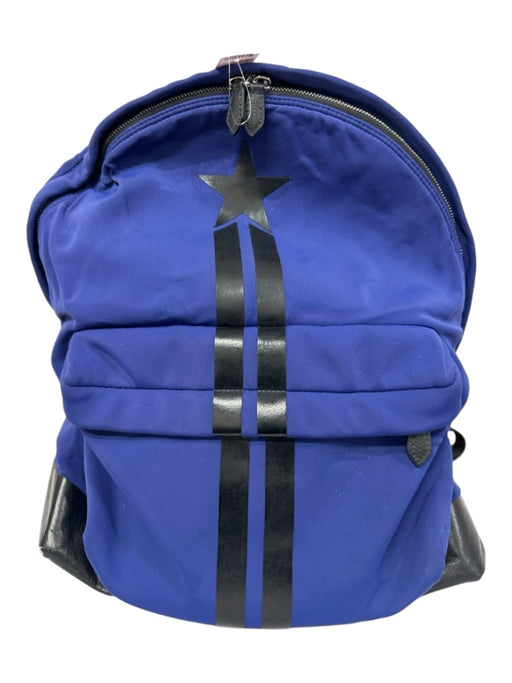 Givenchy AS IS Blue Synthetic Striped Men's Backpack Blue