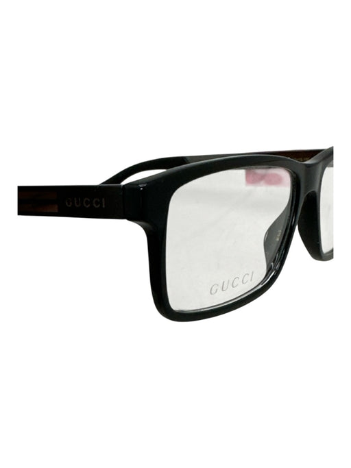 Gucci New Black Plastic Box Inc. Men's Glasses Black