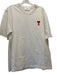 AMI Size Est L White Cotton Solid T shirt Crew Men's Short Sleeve White / Est L