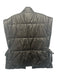 Pilcro Size One Size Black Polyester Cap Sleeve Puffer Side Ties Open Front Vest Black / One Size