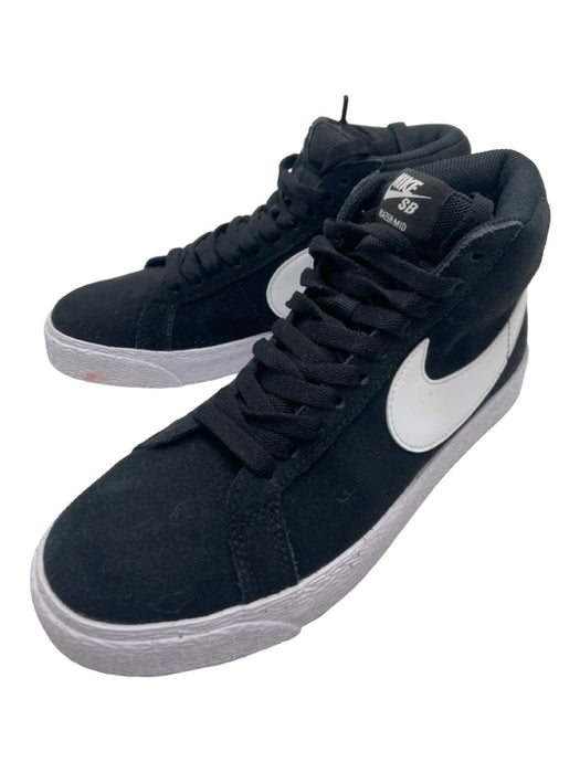 Nike Shoe Size 6 Black & White Canvas High Top lace up Swoosh Blazer Sneakers Black & White / 6