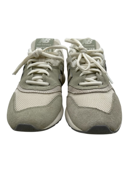 New Balance Shoe Size 7 Beige & Gray Suede & Synthetic Lace Up Athletic Sneakers Beige & Gray / 7