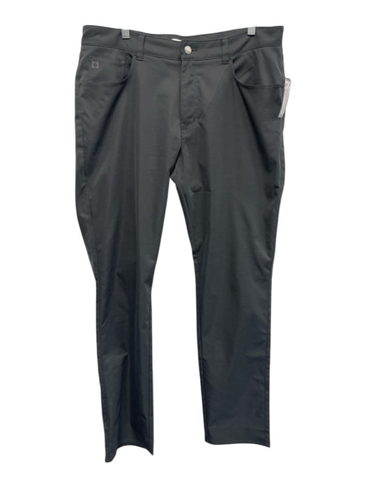 Peter Millar Size 36 Dark Gray Cotton Blend Solid Khaki Men's Pants Dark Gray / 36