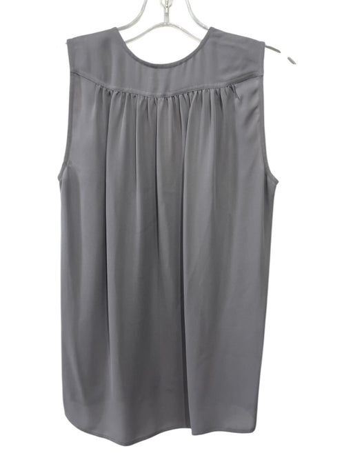 Vince Size XS Gray Silk Sleeveless V Neck High Low Top Gray / XS