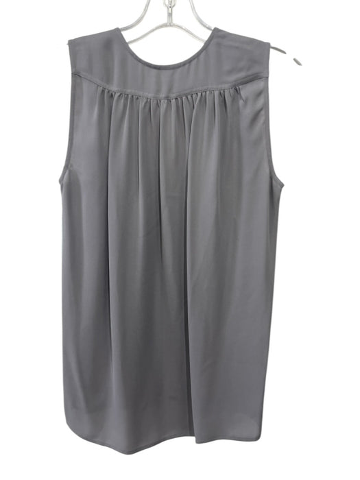 Vince Size XS Gray Silk Sleeveless V Neck High Low Top Gray / XS