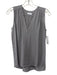 Vince Size XS Gray Silk Sleeveless V Neck High Low Top Gray / XS