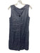Theory Size 00 Blue Linen Blend Sleeveless Heathered Back Button Detail Dress Blue / 00
