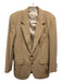 Varsity Club Tan Camel Hair Solid Men's Blazer Tan / 40
