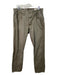 Rag & Bone Size 34 Green Cotton Solid Button Fly Men's Pants 34