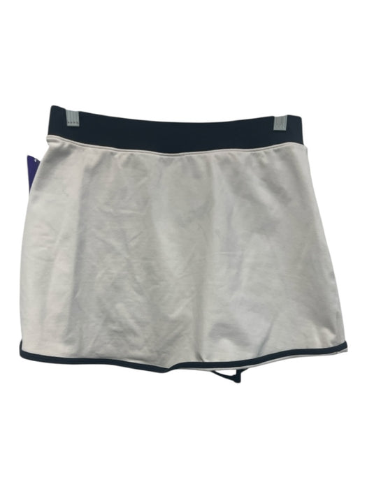 Alo Yoga Size S White & Black Nylon Blend Contrast Trim Mini Skirt White & Black / S