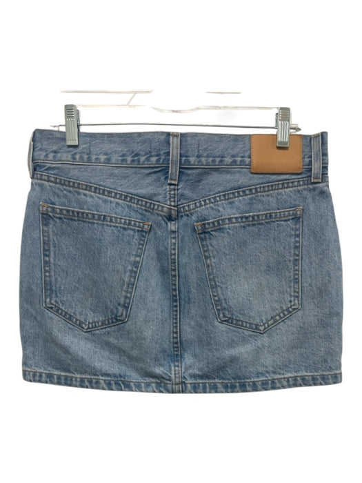 Denim Forum Size 27 Light Wash Cotton Denim Mid Rise Mini Skirt Light Wash / 27