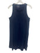 Spanx Size XL Navy Blue Nylon Blend Front Zip built in shorts High Neck Dress Navy Blue / XL