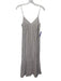 Club Monaco Size 0 Brown & White Tencel Blend Stripe Spaghetti Strap Midi Dress Brown & White / 0