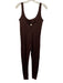 Vuori Size M Brown Polyester Blend Sleeveless Heathered Athletic Jumpsuit Brown / M