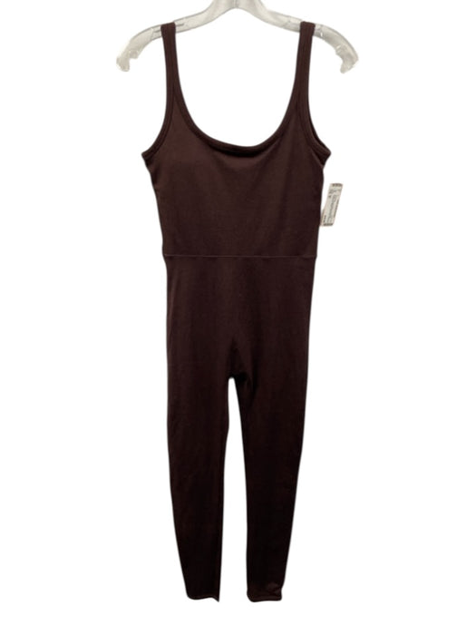 Vuori Size M Brown Polyester Blend Sleeveless Heathered Athletic Jumpsuit Brown / M