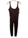 Vuori Size M Brown Polyester Blend Sleeveless Heathered Athletic Jumpsuit Brown / M