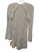Alexis Size Est M White Viscose Blend Knit Long Sleeve V Neck Bow Detail Dress White / Est M