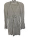 Alexis Size Est M White Viscose Blend Knit Long Sleeve V Neck Bow Detail Dress White / Est M