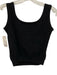 St. John Basics Size S Black No Fabric Tag Sleeveless Knit Elastic Hem Tank Top Black / S