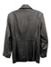 New York Classics Size PS Black Genuine Leather Button Front Paneled Jacket Black / PS