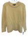 Maje Size 1 Yellow Alpaca Blend Fuzzy Knit Ribbed Hem Pullover Sweater Yellow / 1