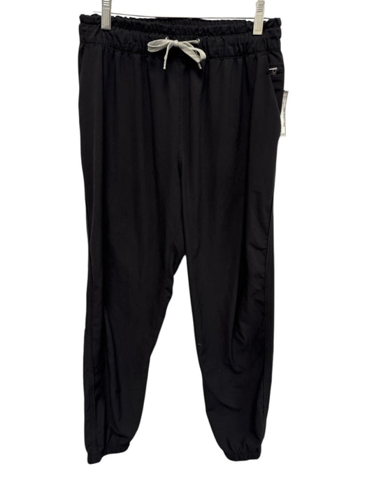 Vuori Size S Black Polyester Blend Elastic & Drawstring Waist Pocketed Pants Black / S