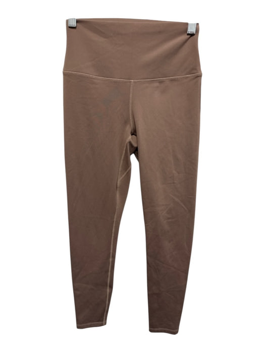 Varley Size S Taupe Brown Polyester Blend Elastic Waist Athletic Leggings Taupe Brown / S