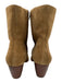 Matisse Shoe Size 9 Camel Brown Leather Upper Suede Side Zip Ankle Boots Camel Brown / 9