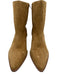 Matisse Shoe Size 9 Camel Brown Leather Upper Suede Side Zip Ankle Boots Camel Brown / 9