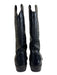 Dan Post Shoe Size 7.5 Black Leather Upper Western Embroidered Calf high Boots Black / 7.5