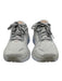 Hoka Shoe Size 9.5 Gray & Orange Synthetic Lace Up Logo Low Top Sneakers Gray & Orange / 9.5