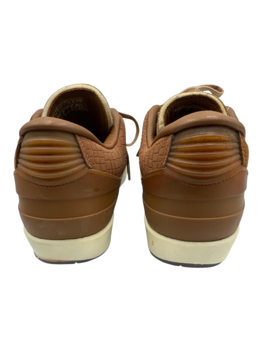Air Jordan Shoe Size 9 Brown, Red, Blue Suede Lace Up Fabric Block Sneakers Brown, Red, Blue / 9
