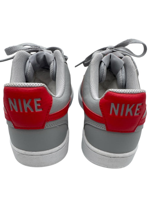 Nike Shoe Size 9 Gray & Red Leather Perforated Low Top Laces Sneakers Gray & Red / 9